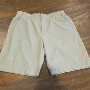 Under Armour Men's Light Beige Flat-Front Shorts